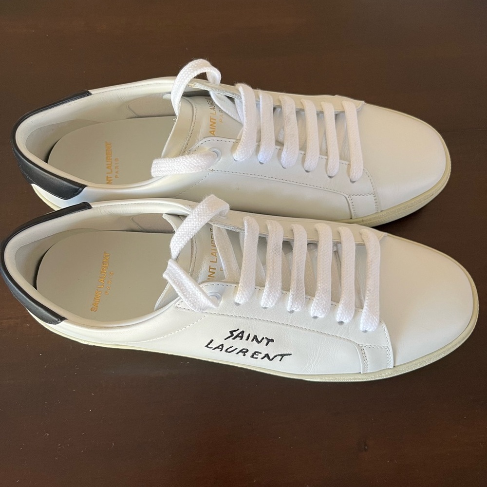 New Saint Laurent White Sneakers